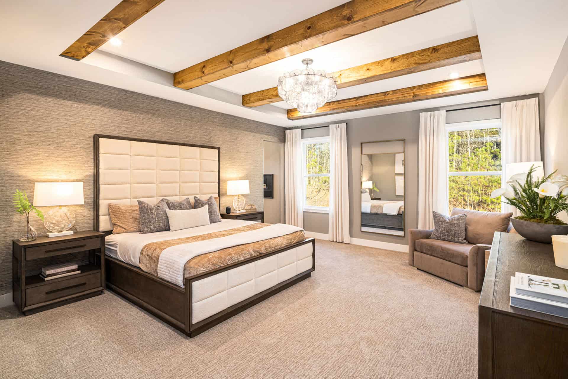 Bedroom designed with Coaster furniture