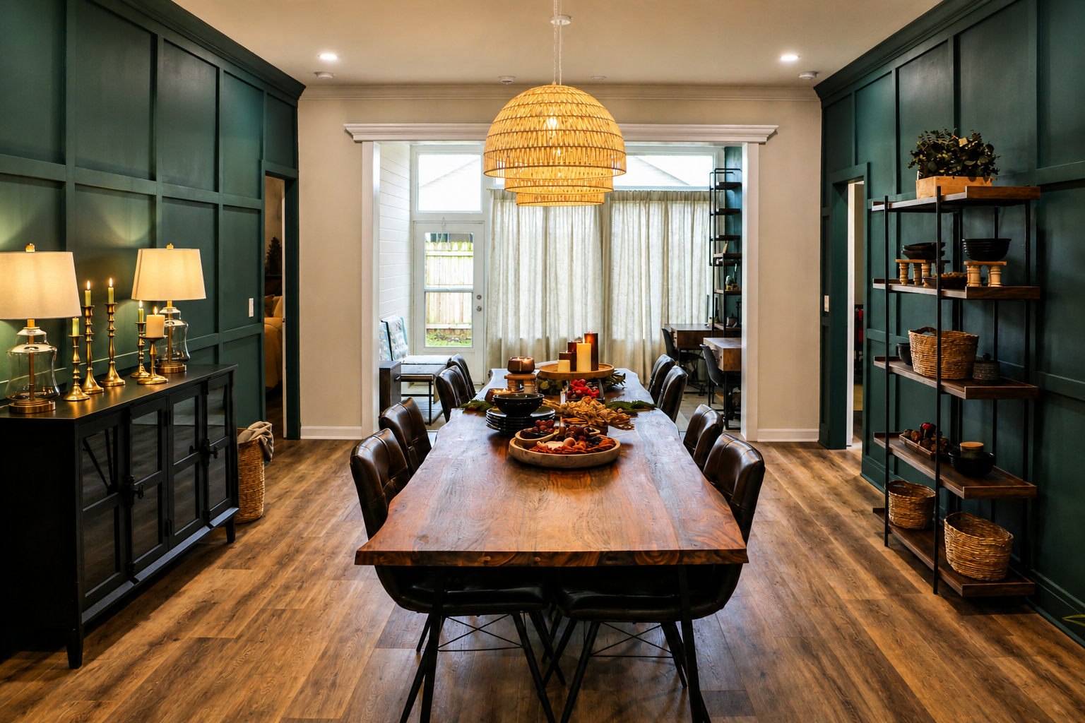 Living room staged with Coaster furniture