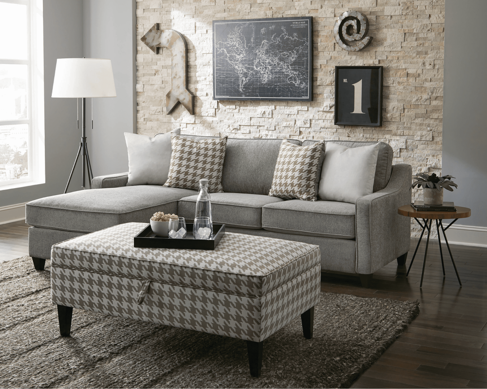 Living spaces modern deals sectional